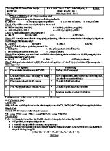 2 Đề kiểm tra 1 tiết lần 2 học kỳ 1 môn Hóa học Lớp 9 - Năm học 2010-2011 - Trường THCS Phan Thúc Duyện (Có đáp án)